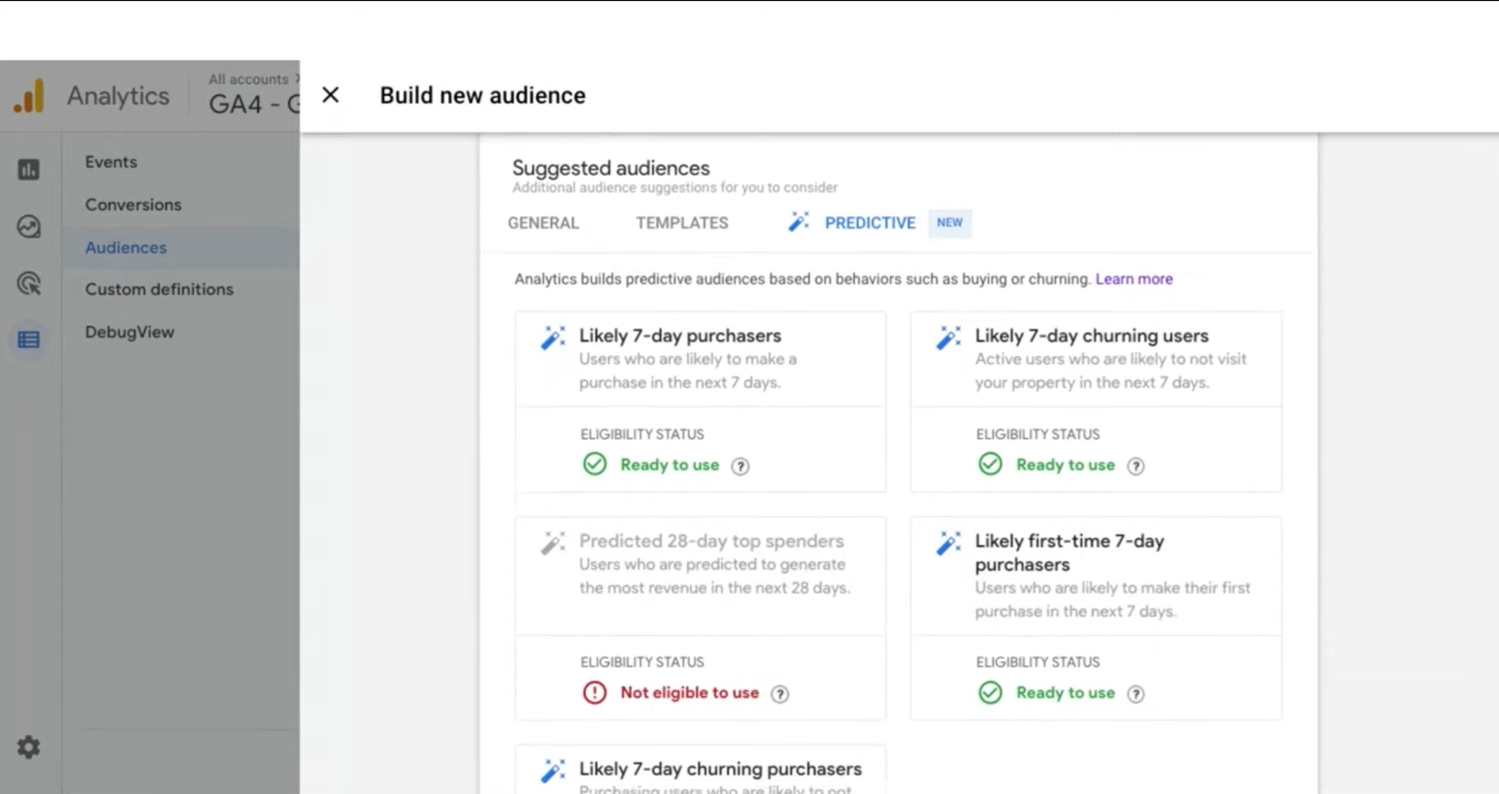 GA4 Predictive Analytics