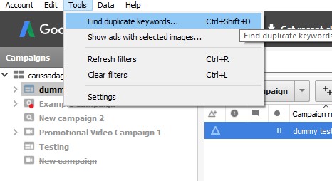 click-find-duplicate-keywords