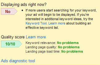 google-adwords-ad-diagnostic-tool