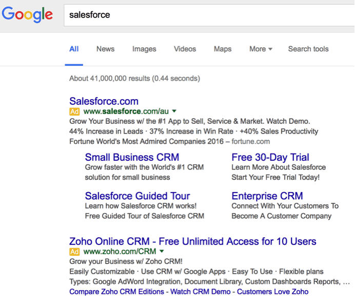 salesforce-google-search