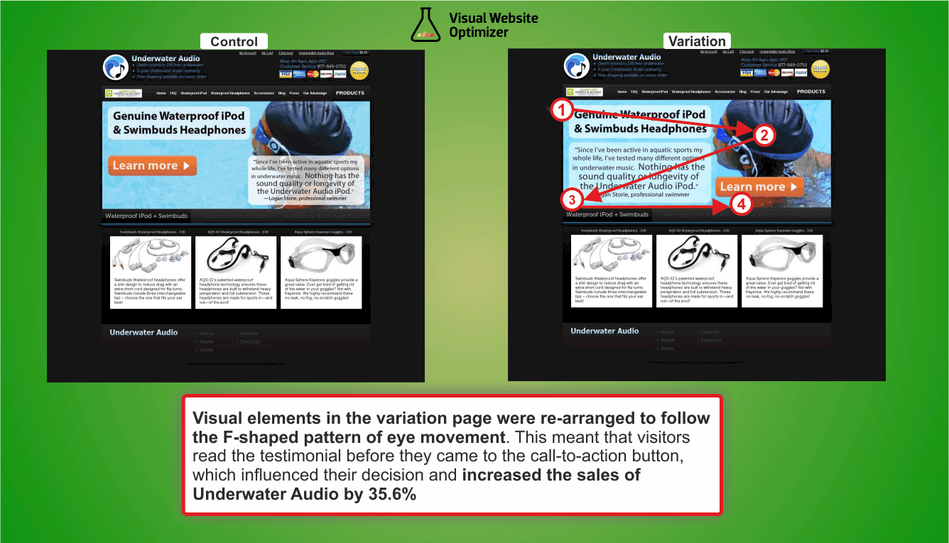 Underwater Audio Comparison Image